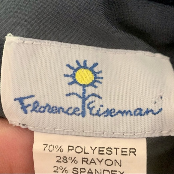 FLORENCE EISEMAN Ponte Knit Dress Navy & Pink Color Block Long Sleeve Size 4 - Picture 2 of 14